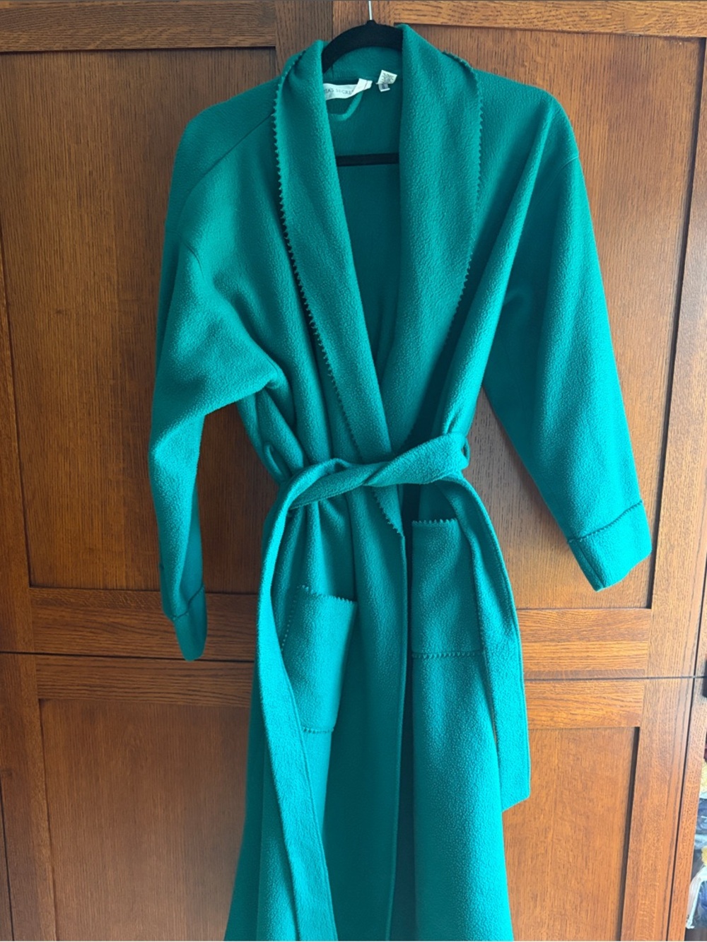 Victoria's Secret Green Vintage Robe with Tie Belt